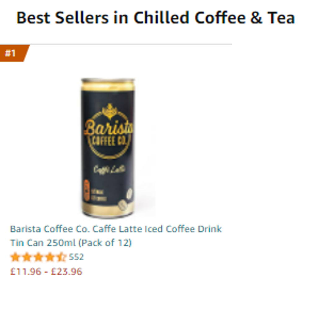 Barista coffee, Amazon Bestsellers in Chilled Coffee and Tea